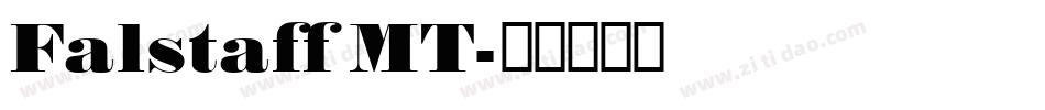 Falstaff MT字体转换
